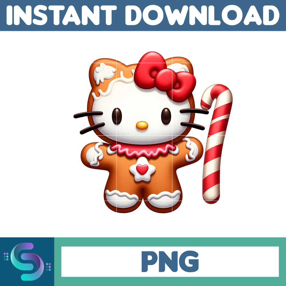 Christmas Png, Gingerbread Kawaii Kitty PNG, Gingerbread Kitty Clipart (26).jpg