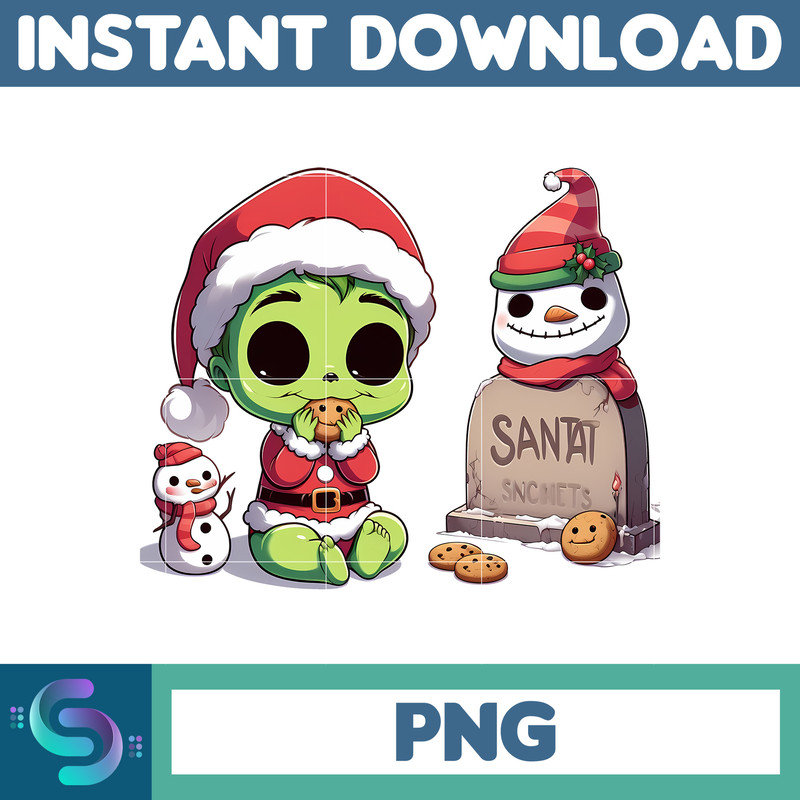 Baby Skeleton Grinch Png, Grinch Boujee Png, Christmas Trending 2023 Png (15).jpg