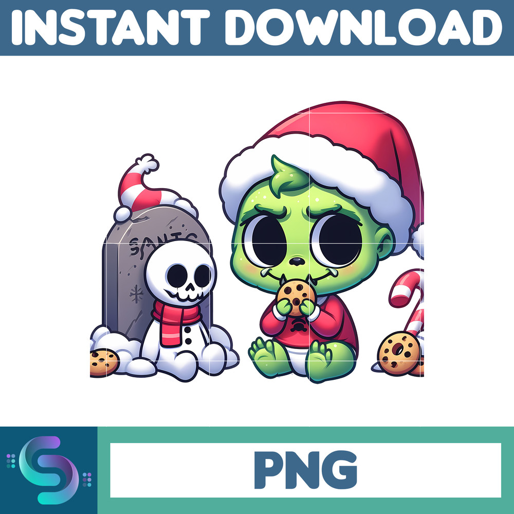Baby Skeleton Grinch Png, Grinch Boujee Png, Christmas Trending 2023 Png (3).jpg