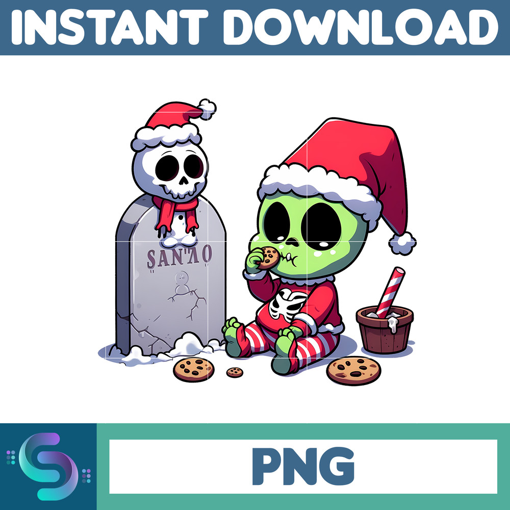 Baby Skeleton Grinch Png, Grinch Boujee Png, Christmas Trending 2023 Png (9).jpg