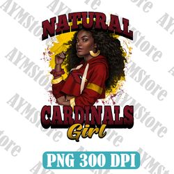 Arizona Cardinals Natural Girl NFL PNG, Girl NFL Png, NFL png, Digital Download