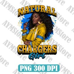 Los Angele Chargers Natural Girl NFL PNG, Girl NFL Png, NFL png, Digital Download