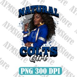 Indianapolis Colts Natural Girl NFL PNG, Girl NFL Png, NFL png, Digital Download