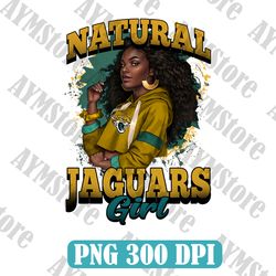 Jacksonville Jaguars Natural Girl NFL PNG, Girl NFL Png, NFL png, Digital Download