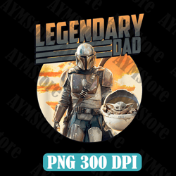 star wars: the mandalorian & grogu father's day legend badge best dad daddy father's day