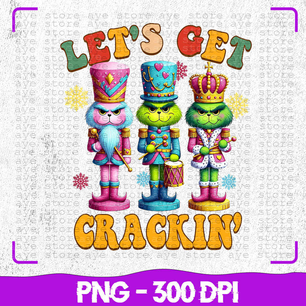 Green Pink Nutcracker Friends PNG Character Xmas PNG Christmas Character Png Funny Christmas Nightm 0