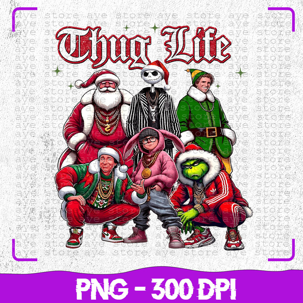 Thug Life Christmas Character Movie Png Merry Christmas Png Character Xmas PNG Funny Christmas Png 0