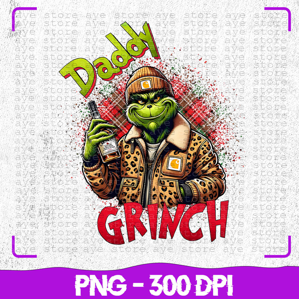 Daddy Grinch Png Christmas Leopard Mama Daddy Png My Kids Stole My Heart Custom Png Christmas Bouje 0