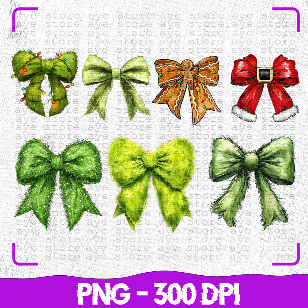 7 Files Christmas Coquette Bow Png Christmas Santa Bow Png Christmas Sublimation T Shirt Designs Ch