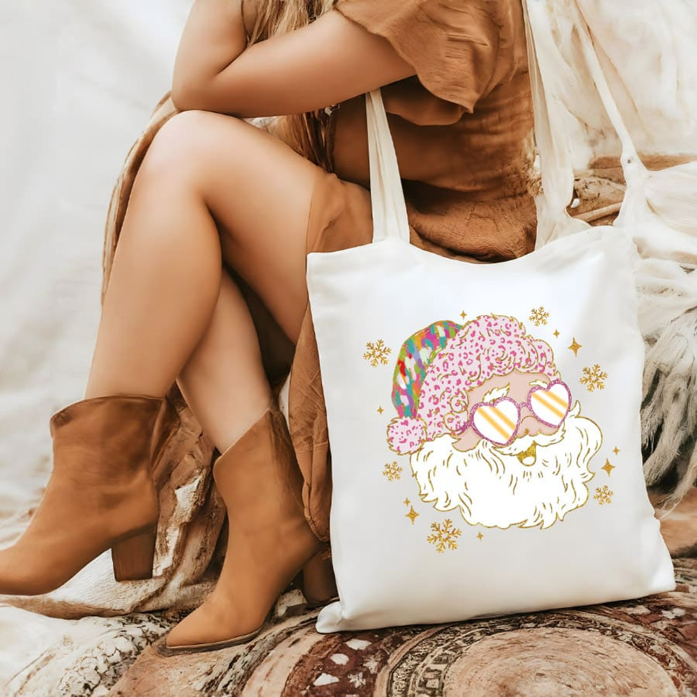 Colorful Coquette Glitter Santa Png Santa PNG Glitter Christmas Holiday Digital File Sublimation Do 1