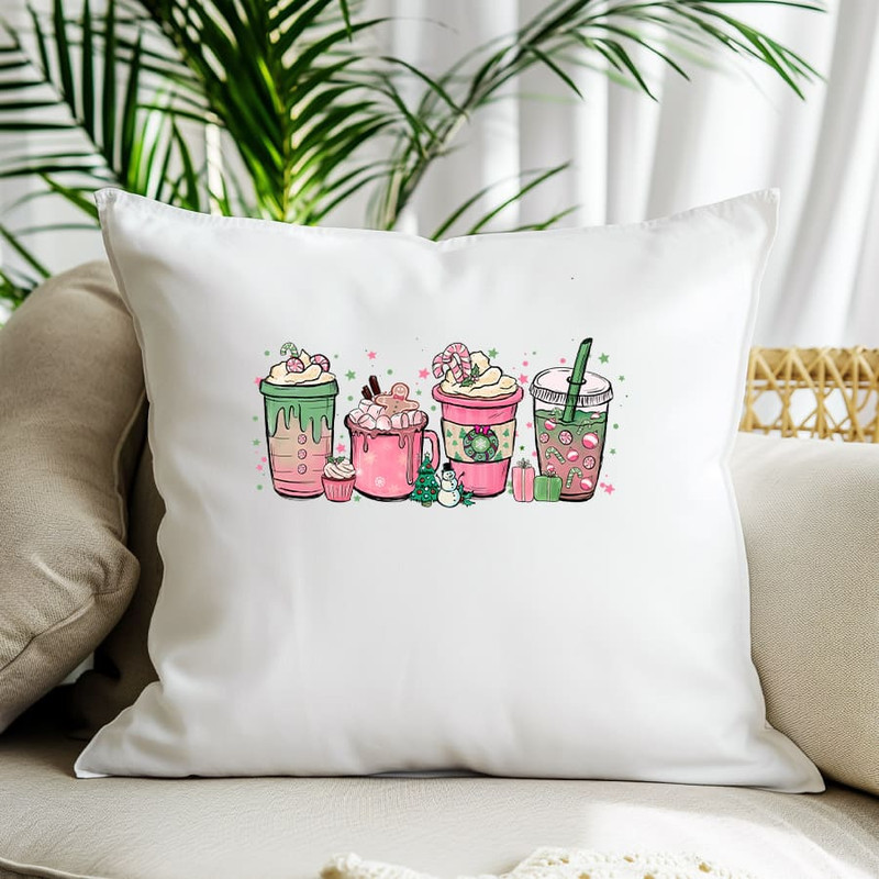 Christmas Chocolate Coffee Pink Cup Png Pink Coffee Cups Christmas Coffee Png Pink Christmas Png Pi 1