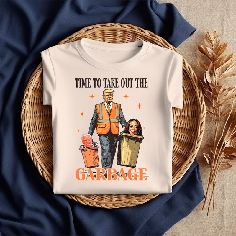 Time To Take The Garbage Out Png Funny Trump Garbage Design MAGA Election 2024 Proud MAGA Supporter 1
