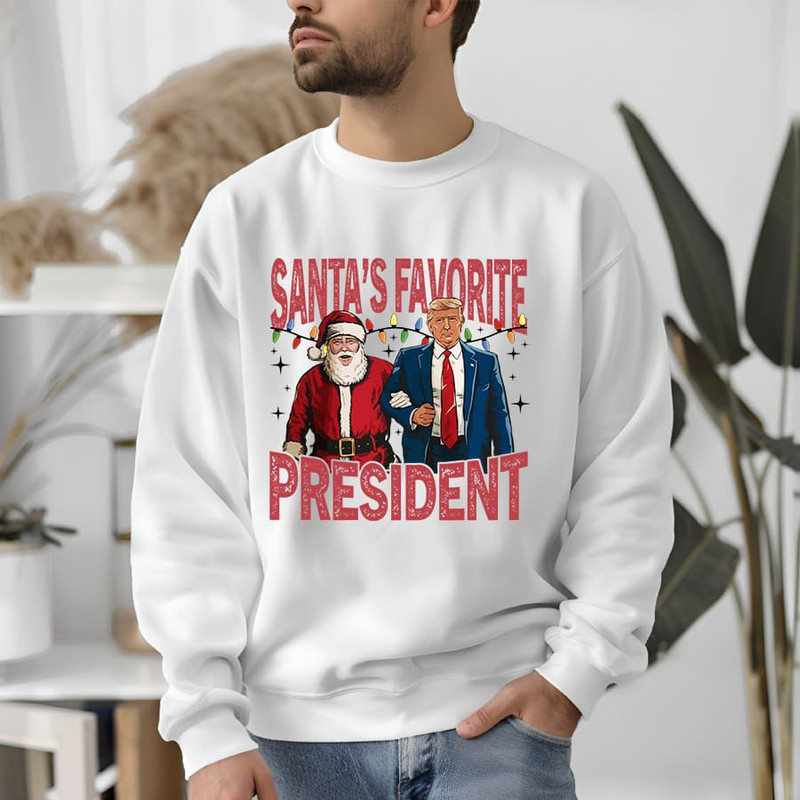 Santas Favorite President Png Humorous Trump Christmas Clipart PNG Funny Trump Santa Png Illustrati 1