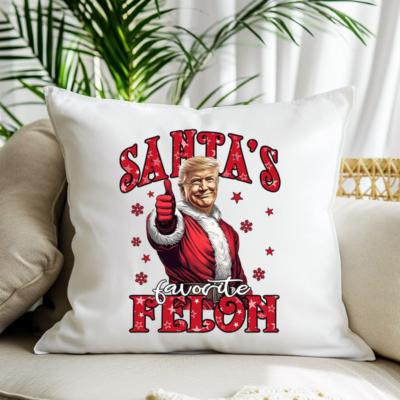 Trump Christmas Santas Favorite Felon PNG Shirt Design Republican Conservative Christian MAGA Subli 1