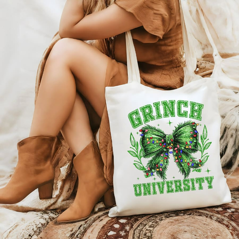 Grinchmas Coquette Bow PNG Green Fur Png Christmas Season Png Green Guy PNG Christmas Png Retro Chr 1