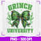Grinchmas Coquette Bow PNG Green Fur Png Christmas Season Png Green Guy PNG Christmas Png Retro Chr 0