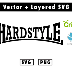 hardstyle svg and png files for cricut machine , anime svg , manga svg , goku svg