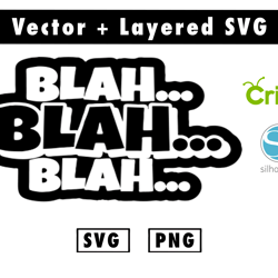 blah svg and png files for cricut machine , anime svg , manga svg , goku svg