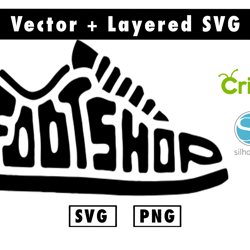 footshop svg and png files for cricut machine , anime svg , manga svg , goku svg