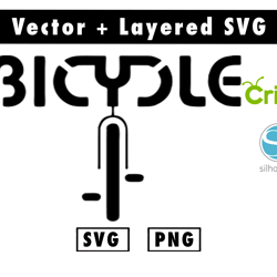 bicycle svg and png files for cricut machine , anime svg , manga svg , goku svg