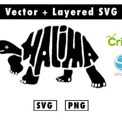 halima tortoise svg and png files for cricut machine , anime svg , manga svg , goku svg