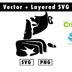shutup svg and png files for cricut machine , anime svg , manga svg , goku svg