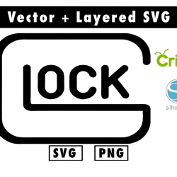 glock svg and png files for cricut machine , anime svg , manga svg , goku svg