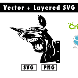 acrylic donkey silhouette svg and png files for cricut machine , anime svg , manga svg , goku svg