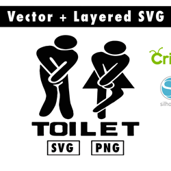 toilette svg and png files for cricut machine , anime svg , manga svg , goku svg