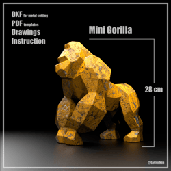 Welding Project Plans Drawings Mini Gorilla (DXF, PDF)