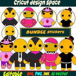 Bundle Pack Wobbly life SVG Stickers , Wobbly life Superheros Png Coloring pages SVG, Png, Wobbly Printable for Birthday