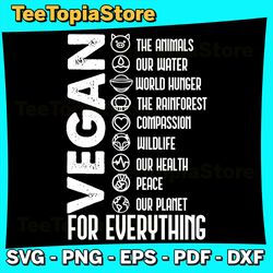 Vegan For Everything Svg, Planet/Earth Day, Save the Bees Svg, Earth Day Everyday Svg, Earth Day Svg, Earth Day Svg