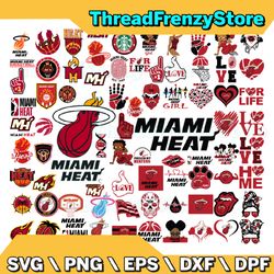 80 files miami heat team bundles svg, miami heat svg, nba teams svg, nba svg, png, dxf, eps, instant download
