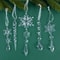 Acrylic Transparent Snowflake Icicle Ornaments Set For Christmas Tree Decorations 3