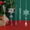 Acrylic Transparent Snowflake Icicle Ornaments Set For Christmas Tree Decorations 4