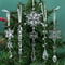 Acrylic Transparent Snowflake Icicle Ornaments Set For Christmas Tree Decorations 2