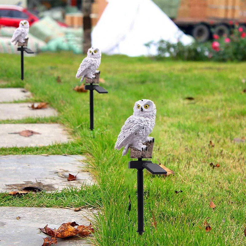 OwlShaped Solar Lamp Waterproof Solar Garden Lights For Outdoor Decoration 1