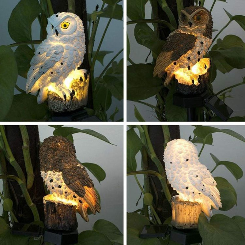 OwlShaped Solar Lamp Waterproof Solar Garden Lights For Outdoor Decoration 4