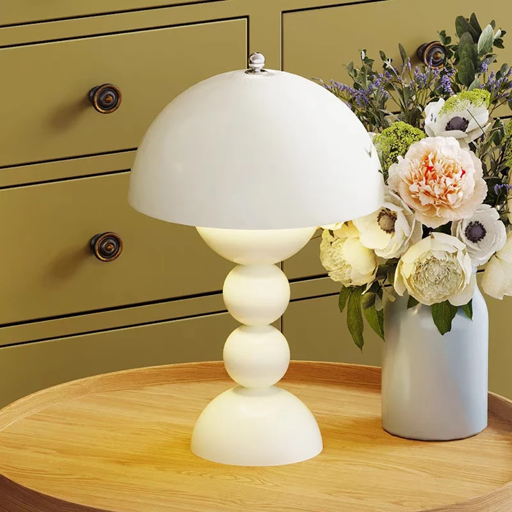 Nordic LED Flowers Table Lamp USB Dimmable for Home Living, Bedroom Bedside Decoration, LED Night Desk Light