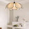 Vintage Hand-Woven Lotus Dining Room Chandelier, Bedroom Living Room Lamp, Art Atmosphere Lighting, Living Room Lamp