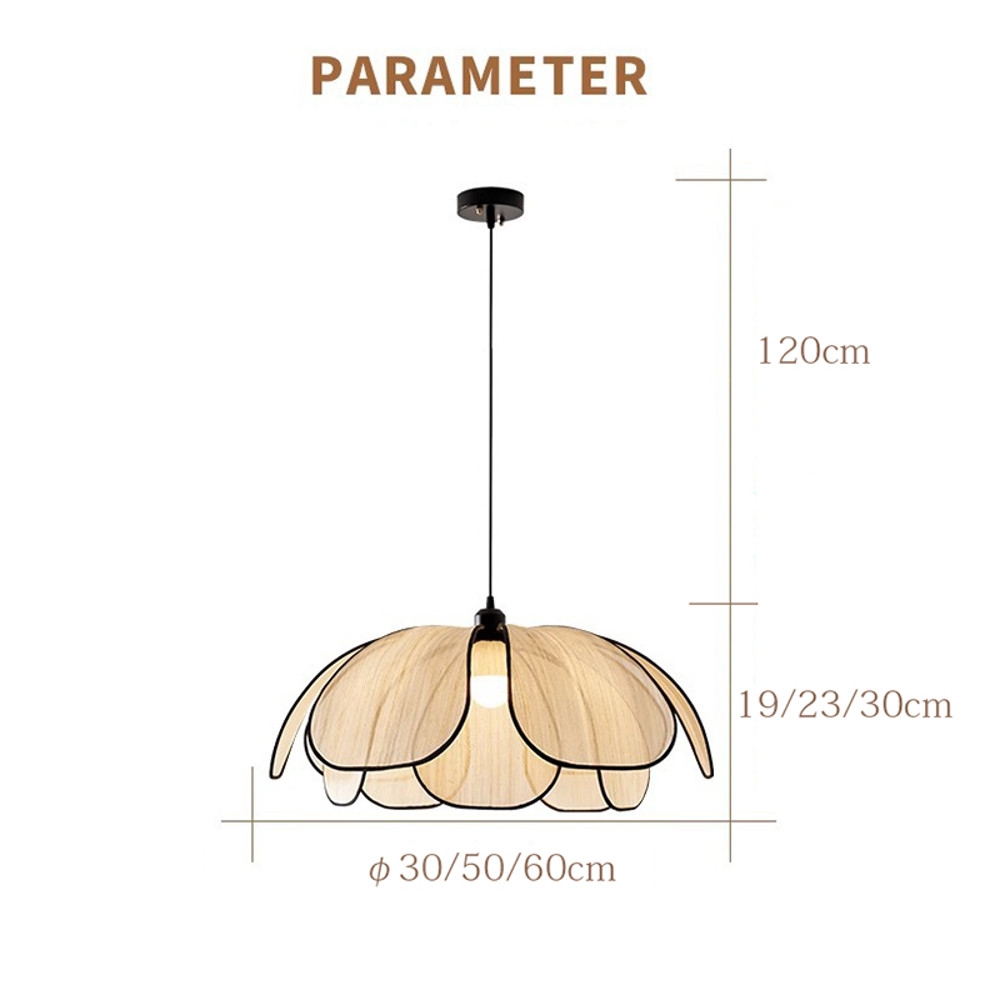 Vintage Hand-Woven Lotus Dining Room Chandelier, Bedroom Living Room Lamp, Art Atmosphere Lighting, Living Room Lamp