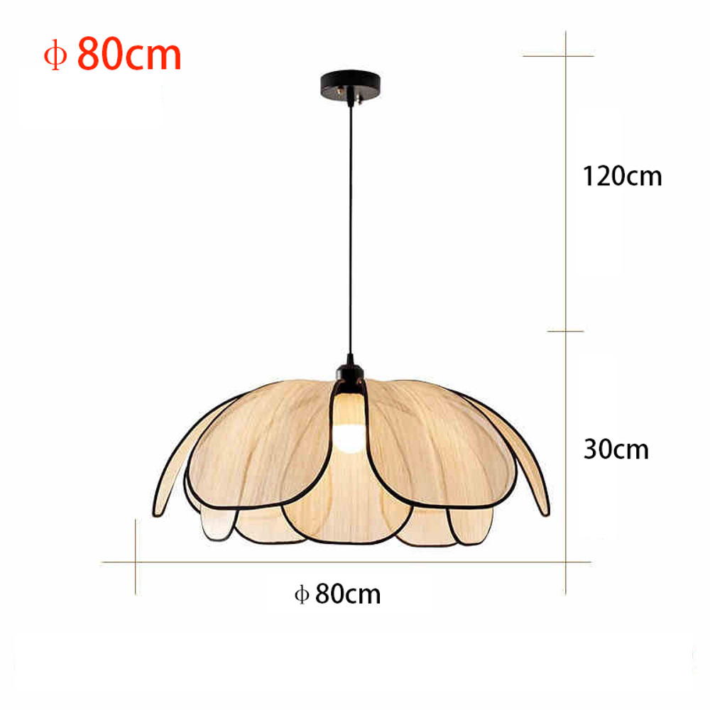 Vintage Hand-Woven Lotus Dining Room Chandelier, Bedroom Living Room Lamp, Art Atmosphere Lighting, Living Room Lamp