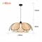 Vintage Hand-Woven Lotus Dining Room Chandelier, Bedroom Living Room Lamp, Art Atmosphere Lighting, Living Room Lamp