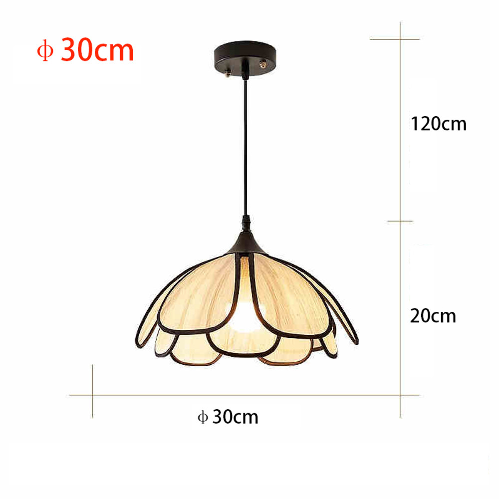 Vintage Hand-Woven Lotus Dining Room Chandelier, Bedroom Living Room Lamp, Art Atmosphere Lighting, Living Room Lamp