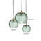 Nordic Glass Pendant Light Green Leaf Pattern, Lighting For Living Room Dining Room, Hotel Study Bedroom
