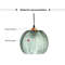 Nordic Glass Pendant Light Green Leaf Pattern, Lighting For Living Room Dining Room, Hotel Study Bedroom