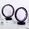 LED Crystal Lamp Room Natural Gemstone Decoration Amethyst Healing Stone Home Decoration Round Lamp 2