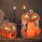 Unique LED Devil Pumpkin Halloween Evil Lantern Flashing Ghost Lighting Festival Lamp Party Decorat 0
