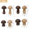 Wooden Mushrooms Night Light Bedroom Bedside Table Lamp Walnut Beech Wood Warm Dimmable Desk Light 4