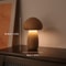 Wooden Mushrooms Night Light Bedroom Bedside Table Lamp Walnut Beech Wood Warm Dimmable Desk Light 6
